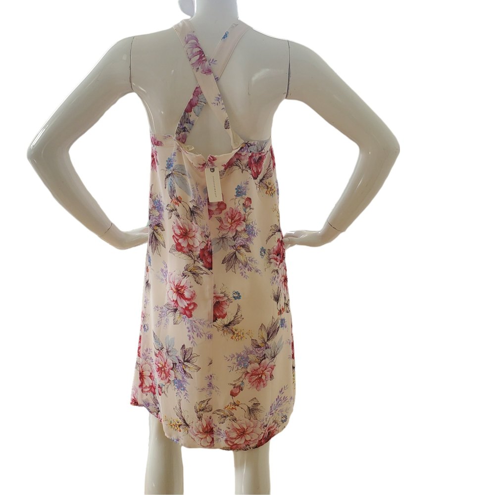 NWT Anthropologie Paper Crown halter Floral Dress With Button Attachments XS - Picture 2 of 9